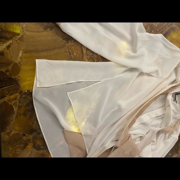 Alexis 100% silk tie blouse, L - Picture 7 of 13